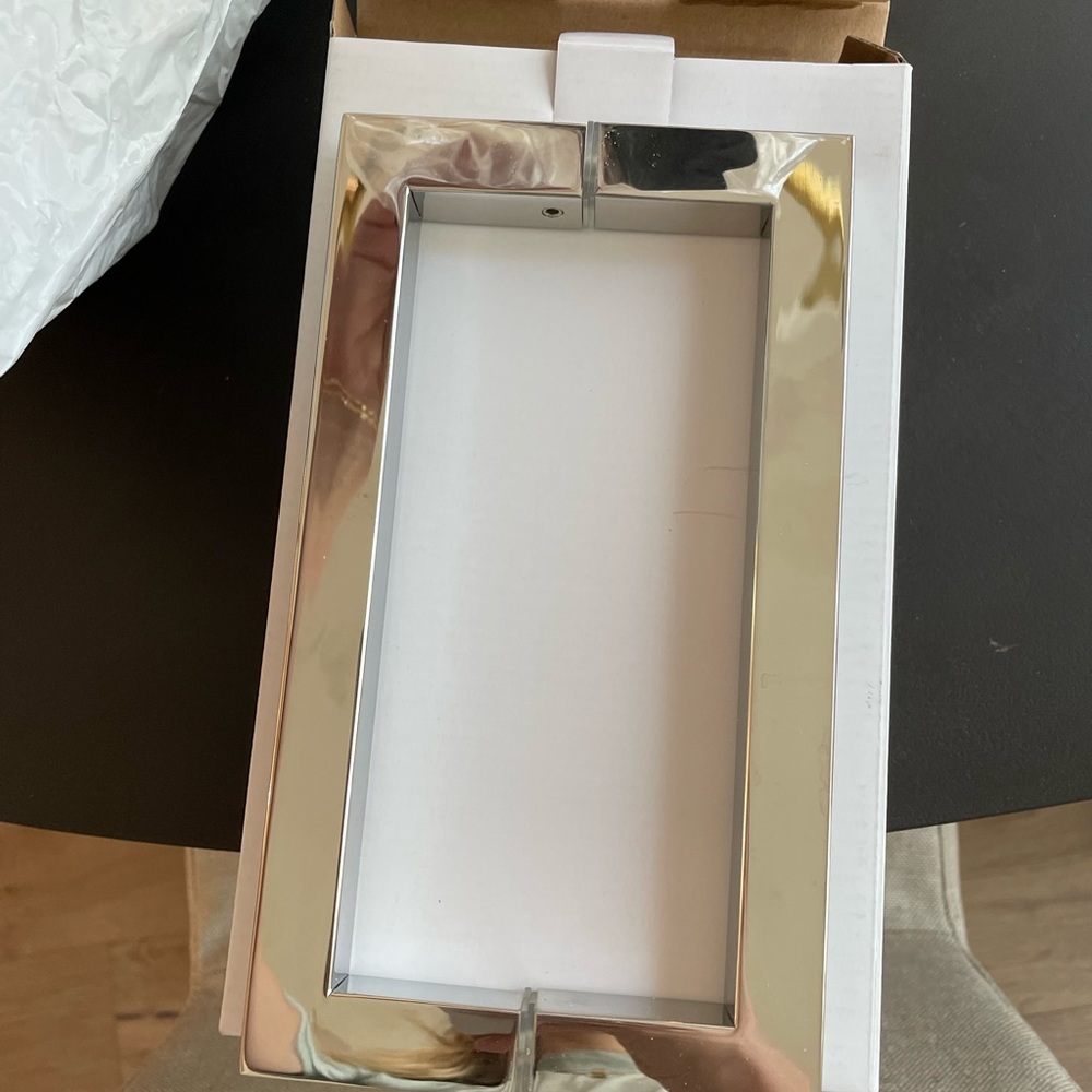 Brand new chrome shower handle double sided 8 inch